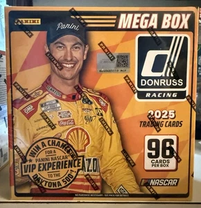 2025 Panini Donruss NASCAR Racing Cards Mega Box (2 Autos Or Mems Per BX On Avg) - Picture 1 of 2