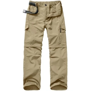 Mens Hiking Pants Convertible Quick Dry Zip Off UPF Lightweight Fishing Trave... - Picture 1 of 8