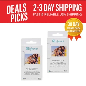 2x3 Zink Instant Print Photo Paper - 100 Pack, Glossy Stickers - Afbeelding 1 van 6