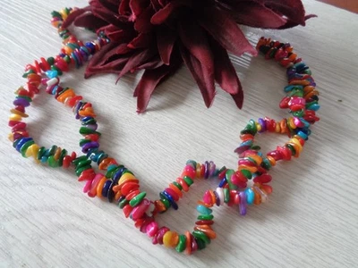 1 Strang bunte Shellmuschelperlen - Bild 1 von 2