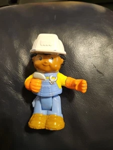 Fisher Price Little People Bendable Male Construction african american- 3.5 In - Picture 1 of 10