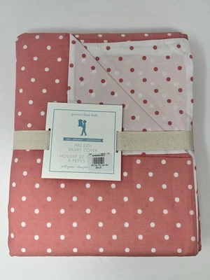 FUNDA NÓRDICA COMPLETA/REINA ALGODÓN ORGÁNICO PUNTO PIN ROSA/BLANCO GRANERO CERÁMICA NIÑOS Foto 1 de 4