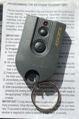 NEW Audiovox ELVAA94TA 2-BUTTON KEYLESS REMOTE TRANSMITTER FOB w/ PROGRAMMING! - Image 1 of 2