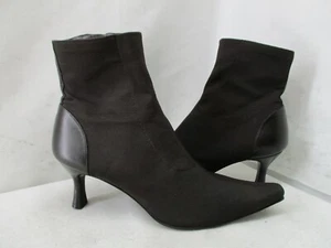 Donald J Pliner Larain Brown Stretch Zip Ankle Boots Womens Sz 6.5 M Style 3988 - Picture 1 of 9