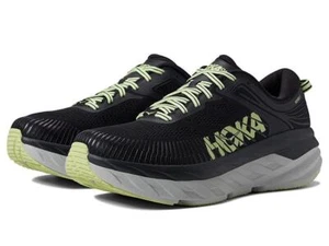 New Men's Hoka One One Bondi 7 Running Shoes Size 10-13 Black 1110518 - Picture 1 of 6
