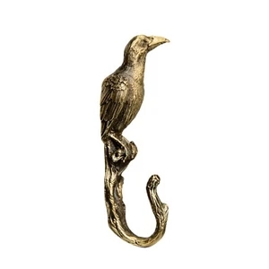 Brass wall hook. Raven wall hook,cast from solid brass,highly detailed. - Picture 1 of 12