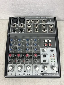 Behringer XENYX Q802USB Mezclador de 8 entradas y 2 buses **SIN CABLE DE ALIMENTACIÓN, SIN PROBAR ** - Imagen 1 de 4