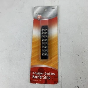 Radio Shack 8-Position Dual-Row Barrier Strip #274-670 NOS Rated 15A, 110V - Picture 1 of 8