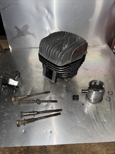 Yamaha at2 at3mx top end head jug Complete Unit  1972-73 AT2 AT3 Yamaha - Picture 1 of 13