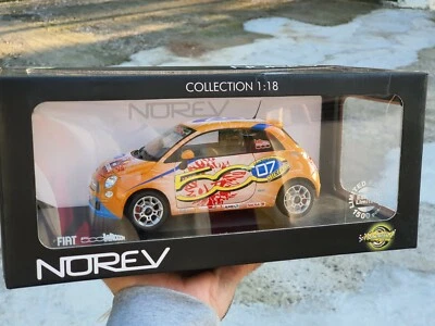 1:18 Fiat 500 2008 WROOOM #07 M. Schumacher 7 Times By Norev 1500pcs (187732) - Image 1 of 4