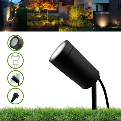 LED Gartenstrahler 230V Erdspieß IP67 Gartenleuchten GU10 Außenleuchte LORI V2 - Bild 1 von 4