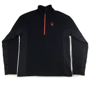 Spyder Giacca Adulto XL Nero Pullover Maglione Texturizzato Attivo Outdoor Uomo M - Foto 1 di 13