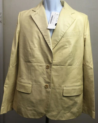  Helmut Lang MADEN ITALY UltraButter-Soft PolishedLeatherJacketSZ46-IT US-XL NWT - Image 1 of 4