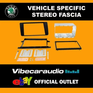 Adaptador de banda estéreo Skoda Yeti 2009 en doble din negro CT23SK04 - Imagen 1 de 1