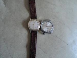 2 X Vintage Ingersoll Mens Wind Up Watches 5 Jewels & Another Ticking REPAIR - Picture 1 of 8
