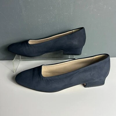 LAURA ASHLEY - Vintage Ladies Pumps - Blue Nubuck - Size 4 / 37 - Image 1 of 4