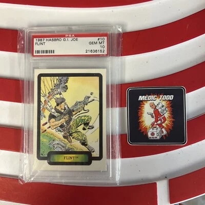 GI Joe  1987 Hasbro GI Joe Flint PSA 10 **Rare** - Image 1 of 4