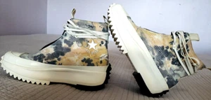 Converse Run Star Hike Zip Beige Camo 170776C Sneakers Men 4.5 / Women 6 Unisex - Picture 1 of 11