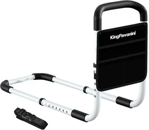 Safety Bed Rail – Elderly Mobility Aid With Bag ( White ) - Picture 1 of 8