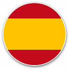 2 x Vinyl Stickers 25cm - Spanish Europe Madrid Flag Cool Gift #9101