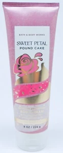 BATH & BODY WORKS SWEET PETAL POUND CAKE MOISTURE ULTRA SHEA BODY CREAM 8 oz - Picture 1 of 7