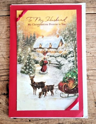 Tarjeta de Navidad American Greetings a mi esposo mejor amigo promesa a ti EE. UU. Foto 1 de 4