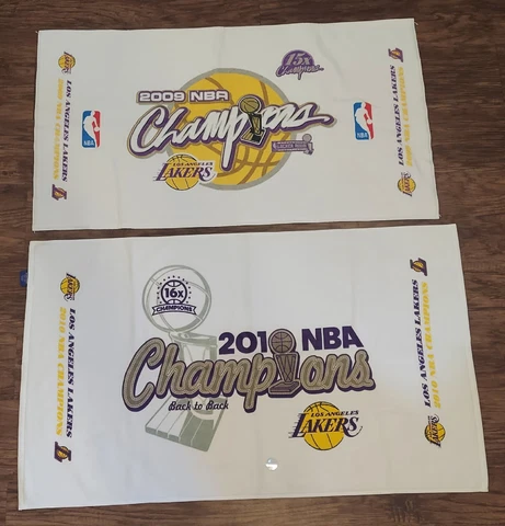 2009 & 2010 Los Angeles Lakers NBA World Champions Towel Locker Room Edition 2x Cover