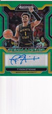 2022-23 Prizm Draft Picks Penmanship Green Tyson Etienne Auto Wichita #CP-TET
