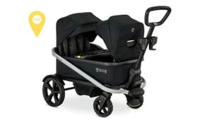 Bob Gear Renegade Wagon 3 Seat Stroller Bundle w/ 2 Canopies in Nightfall - Picture 1 of 11