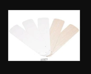 C.E.-White/Bleached Oak Reversible Replacement Fan Blades (5-Pack) For 42" Fans - Picture 1 of 6