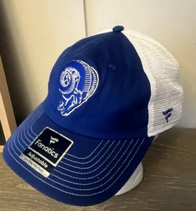 Los Angeles Rams Fanatics Herren Trucker Mütze verstellbar Vintage Logo blau neu - Bild 1 von 7