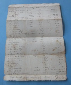 1820 - BALTIMORE MD. - ELDER & TAYLOR - Handwritten BILLHEAD Document - Grocers - Picture 1 of 3