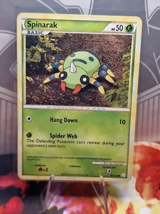 Pokémon TCG Spinarak Heartgold Soulsilver 83/123 Regular Common - Picture 1 of 2