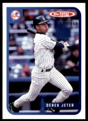 Derek Jeter 2020 Topps Total Retired Legends #V4 /100 Yankees  - Image 1 of 2