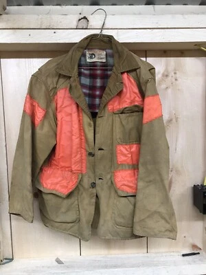 Vtg Black Sheep Brand Hunting Jacket Pockets Standard Field Coat Brown Orange M - Image 1 of 4