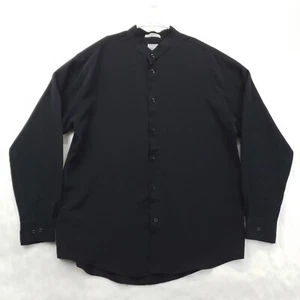 Elliott Shirt Mens Large Black Long Sleeve Classic Button-Up - Picture 1 of 10