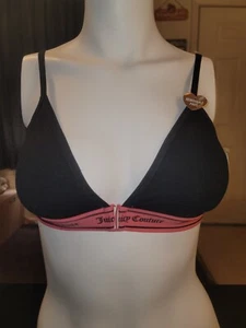 Juicy Couture Front-Closure Removable Padding Ultimate Logo Bralette Size Medium - Picture 1 of 6