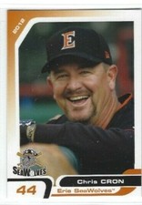 2012 Erie SeaWolves (Double A-Detroit Tigers) Chris Cron