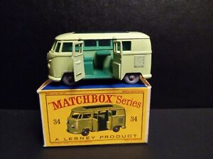 Matchbox #34B Volkswagen Camper 1962 In Original D1 Box