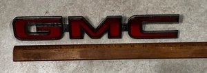 GMC Grille Letters Emblems Metal Original USA Vintage 13.5" X 2" #351862 - Picture 1 of 8