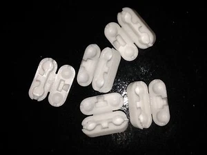 5 CONECTORES DE CARPINTERÍA DE CADENA BLANCA CIEGA VERTICAL - PIEZAS DE REPUESTO - Imagen 1 de 1