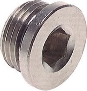 Tapón Ciego 3/8" Con Junta Tórica O-Ring NBR Cilíndrico - Imagen 1 de 1