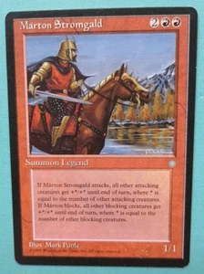 Magic the Gathering MTG Ice Age MARTON STROMGALD LP/EX R 1995 Vintage! - Picture 1 of 5