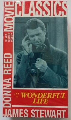 NEW IT'S A WONDERFUL LIFE~VHS~Silver Screen MOVIE CLASSICS~STEWART ~1946~RARE - Image 1 of 4
