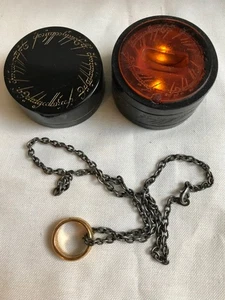 LORD OF THE RINGS The One Ring Replica with Neck chain & Display Box Collectible - Picture 1 of 13