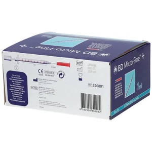 BD Micro-Fine+ U40 Insulinspritze 1ml (29G) 0,33 x 12,7 mm Kanüle | Pack à 100 S - Bild 1 von 1