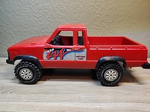Vintage 1990s Strombecker Corp. Nissan King Kab 4x4 Red 17" Toy Pickup Truck USA - Picture 1 of 17