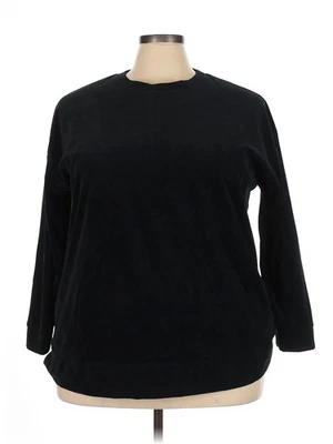 Женская черная толстовка Woman Within 22 Plus - Изображение 1 из 2