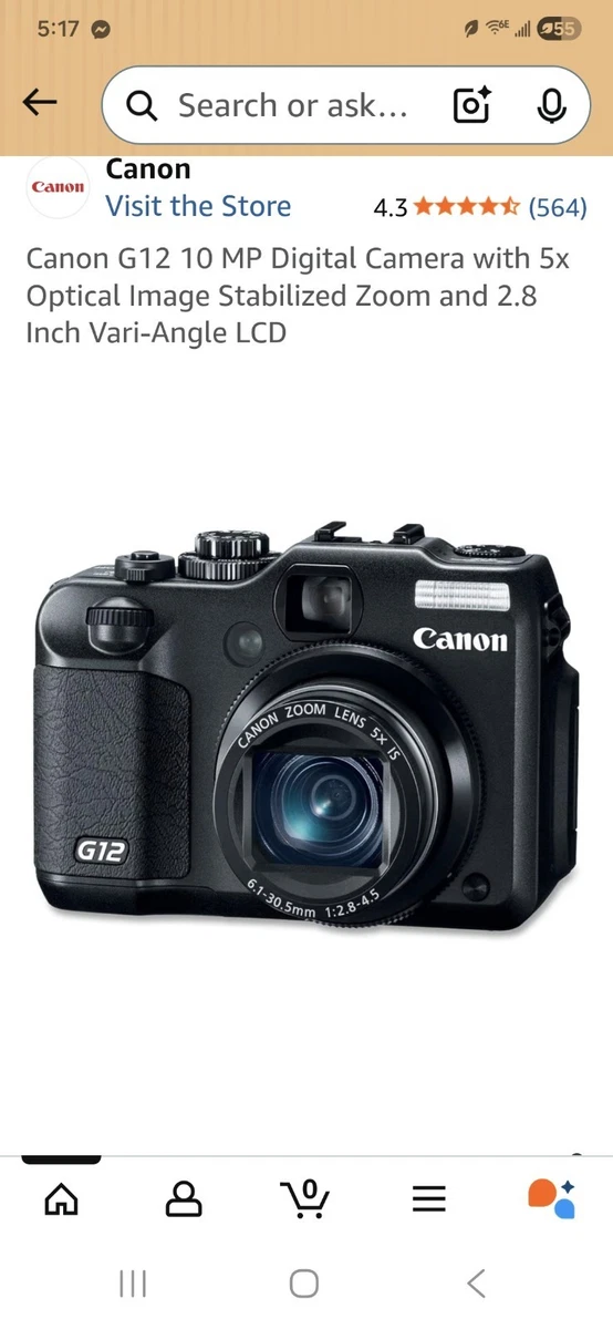 Canon PowerShot G12 Digital Cameras for Sale - Shop New & Used