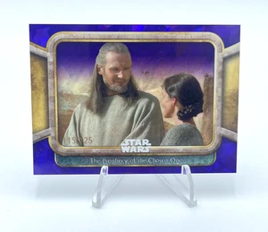 2024 Topps Sapphire Star Wars - The Prophecy of the Chosen One - Purple /125 - Picture 1 of 3